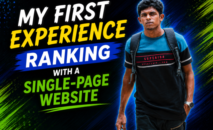 My First Experience Ranking a Single-Page Website on Google | Agroupz
